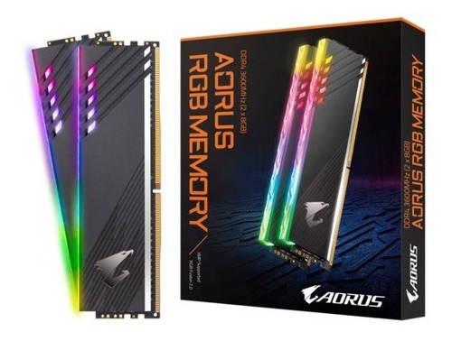 Imagem 1 de 4 de Memória Ddr4 16gb 3733mhz Gigabyte Aorus Rgb (2x8gb)