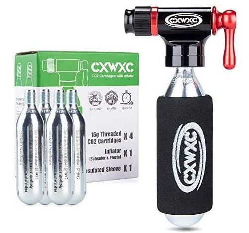 Bombas Kit De Inflado De Co2 Cxwxc Con 4 Cartuchos De Co2 D