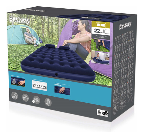 Colchón Inflable Bestway 2 Plazas 300 Kg