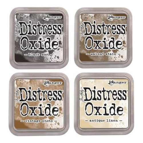 Paquete De Tinta  Distress Oxide: Cuatro Almohadillas D...