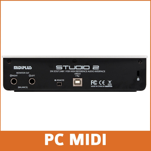 Placa De Sonido Usb Profesional Midiplus Studio 2 192 Khz 24