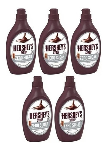 Hershey's, Zero Sugar Chocolate Syrup, 496g, 5 Pack