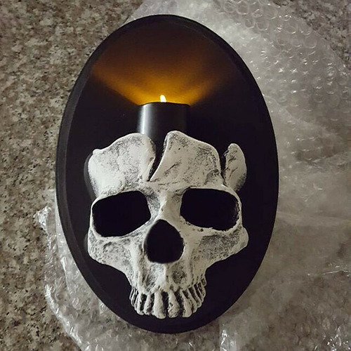 C Lámpara De Pared Calavera Decoración De Halloween Familia