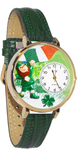 St. Patrick's Day Irish Leprechaun 3d Watch | Gold Or S...