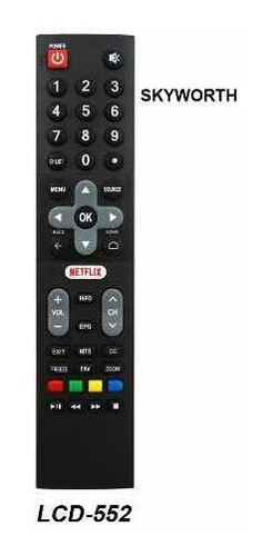 Control Remoto Smart Tv Lcd Led Reemplazo Para Skyworth 552