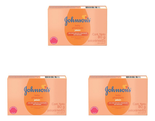 Jabón Johnson Bebes Glicerinado 80g Cajita