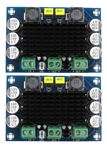 2x Dc 12v-26v Tpa3116 Canal De Amplificador De Potencia