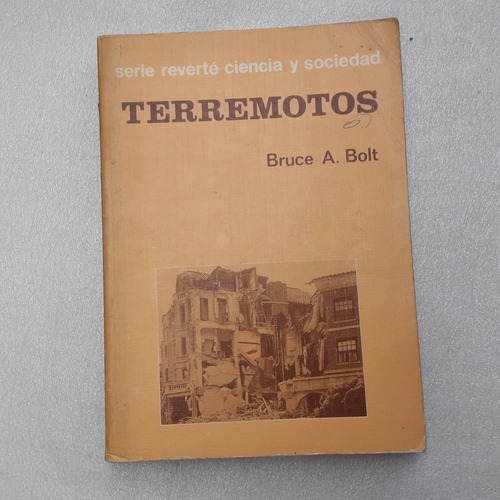 Terremotos Bruce A Bolt Editorial Reverte Usado Excelente 