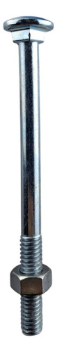 Parafuso Francês Galvanizado Com Porca 5/16x4 Com 100 Peças