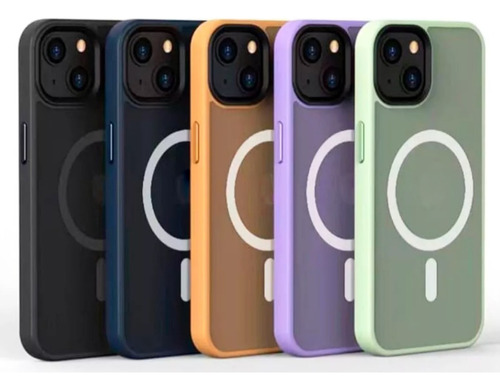 Estuche Forro Magsafe Translucido Para iPhone 14 De Colores