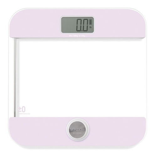 Balanza digital Vondom UPOWER02 rosa, hasta 180 kg