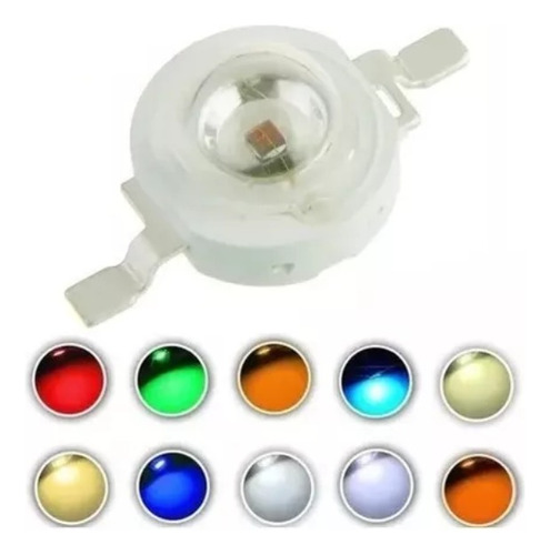 10x Led 1w Colores Smd Alto Brillo Luz Luminosidad Alta