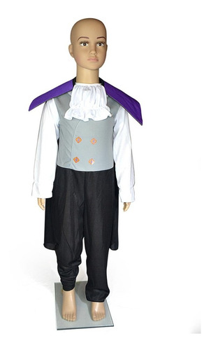 Disfraz Conde De Dracula Gris Y Violeta Halloween Cotillon