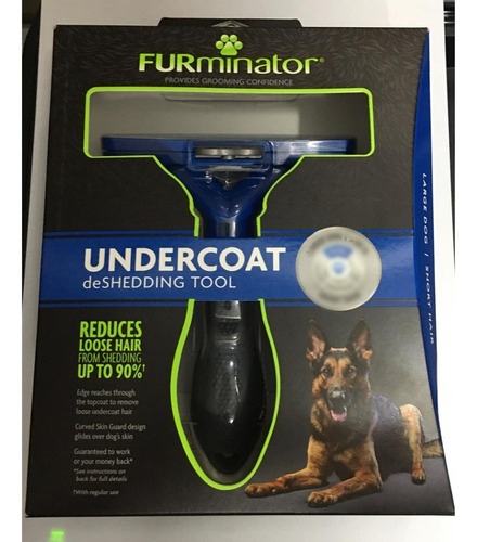 Furminator Deslanador Perro Grande Pelo Corto Color Azul Oscuro