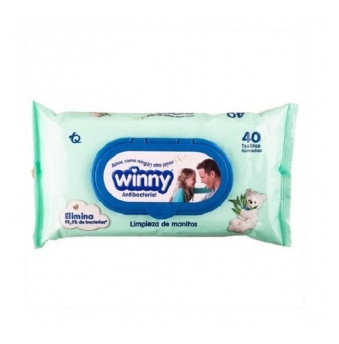 Toallas Desinfectantes Winny 40 Unidades Antibacterial