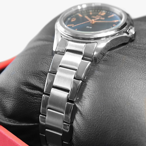 Relógio Feminino Technos Aço Prata Azul Original Barato