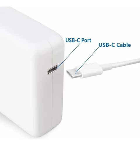 Fonte Carregador Usb-c 61w P/ Notebook E Macbook Air E Pro