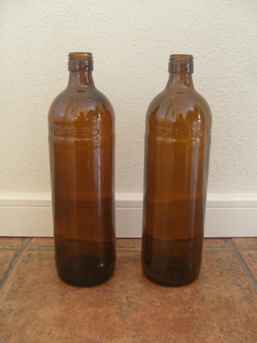 Dos Antiguas Botellas Vacías Licor Lucas Bols - Impecables
