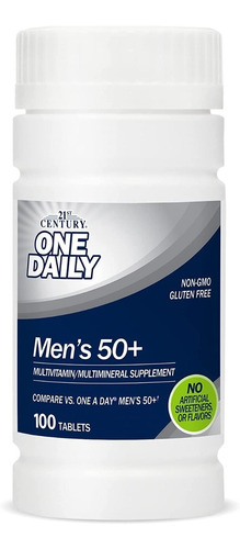 21st Century | One Daily Men's 50+ I 100 Comprimidos I Usa