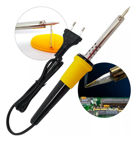 Ferro De Solda Estanho Profissional Com Suporte 40w 120v 110v