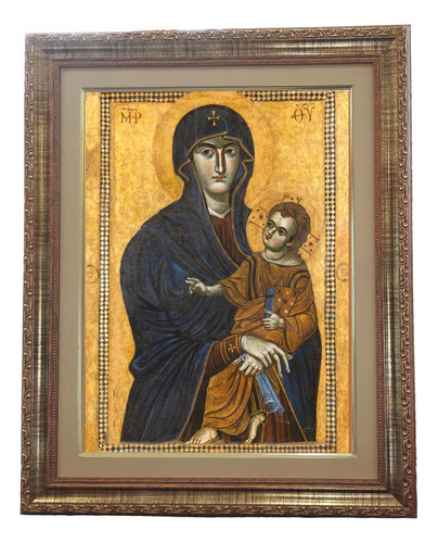 Quadro N. Sra. Salus Populi Romani, Mod.01, 53x43cm. Angelus Dourado