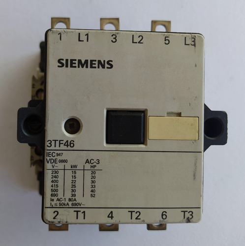 Contactor Siemens 3tf46 Industrial