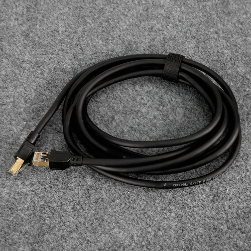 Cable Lan Cat8 Ethernet Rj45 Rojo Redondo Cable De Conexión