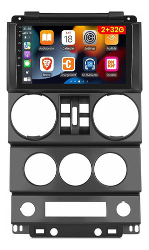 Radio Android Carplay 2+32 Jeep Wrangler Rubicon Primera Gen