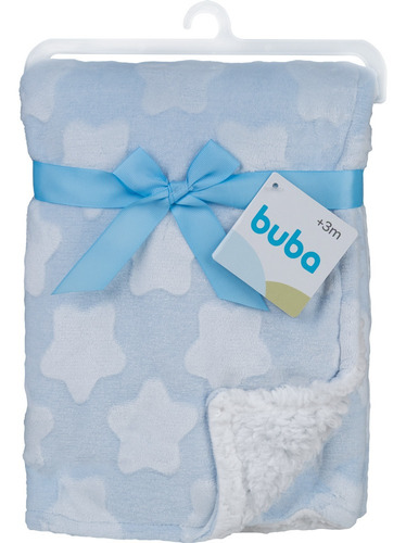 Imagem 1 de 5 de Mantinha Para Bebê Star Azul Buba 13228