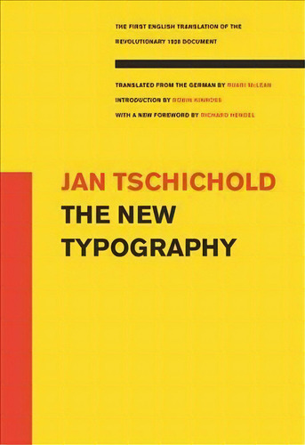 The New Typography, De Jan Tschichold. Editorial University Of California Press, Tapa Blanda En Inglés