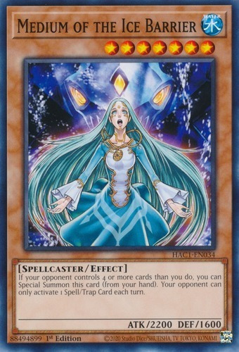 Medium Of The Ice Barrier (hac1-en034) Yu-gi-oh!