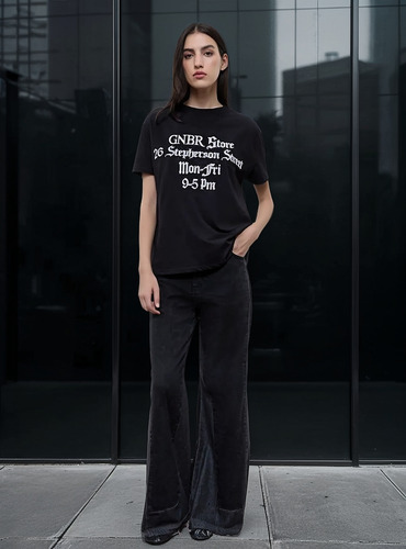 Remera Ginebra Harry Blanco Negro I25
