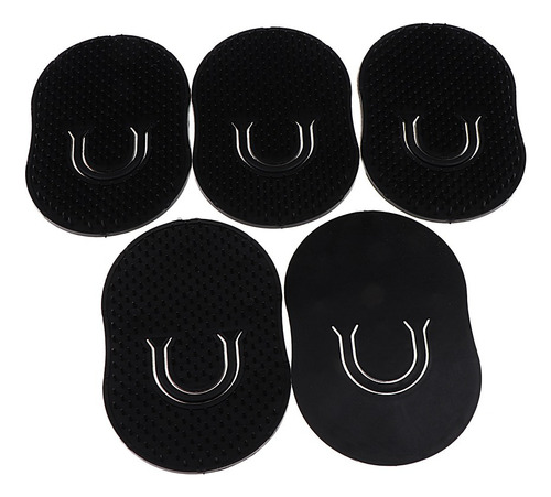 , 5pcs Bolsillo Peine Cepillo Pelo Hombres Barba Bigote