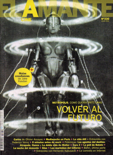 Revista El Amante Cine 230 Metropolis Fritz Lang - Assayas