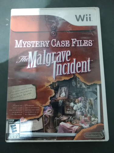 Jogo Nintendo Wii Mystery Case Filés The Malgrave Incident