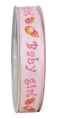 Imagen 3 de 3 de Listón Popotillo Estampado Baby Shower, 2 Piezas,bb2-p