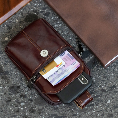 Funda Piel 2 Cel Con Zipper Para Samsung Galaxy A54 5g