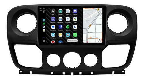 Multimidia Renault Master 9p Android Carplay 4/64gb + Ré