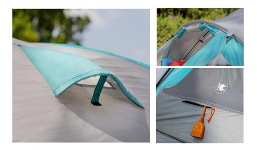 Imagen 4 de 8 de Carpa Kilimanjaro 6 Personas + Colchón 2 Plazas Eléctrico