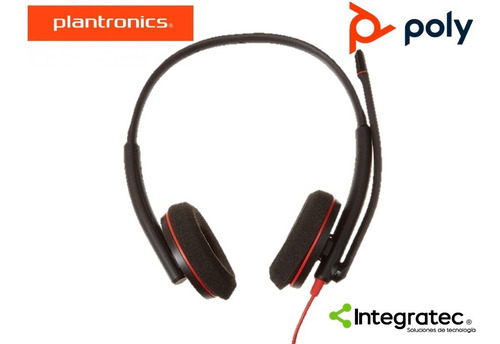 Headset Diadema Plantronics C3220 C320 Biaural Gtia 2 Años