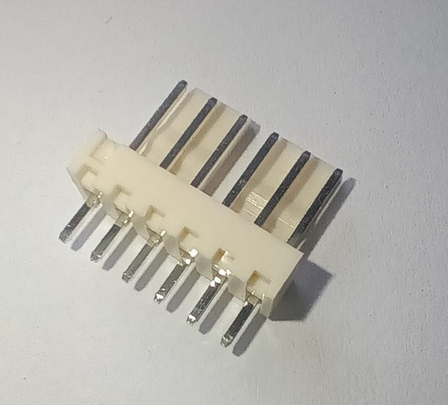 100x Conector Kk 6 Vias Macho 180°g Com Espaço (2512) Excon