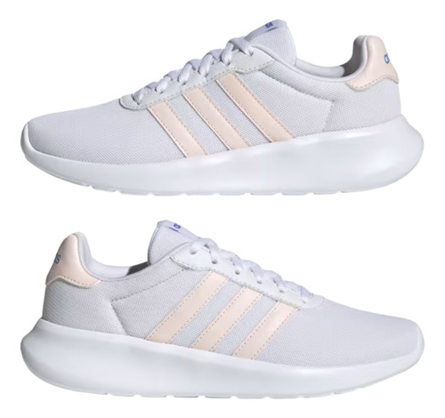 Tenis adidas Hombre Lite Racer 3.0 Blanco Entrenamiento