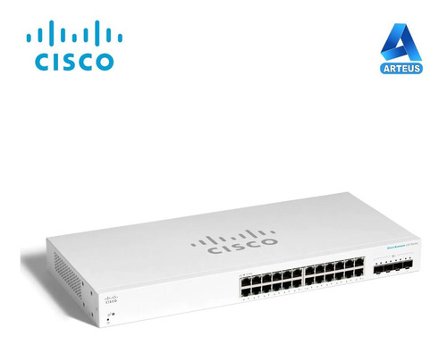 Cisco Cbs220-24t-4g - Switch Cisco 24p Gigabit + 4sfp L2