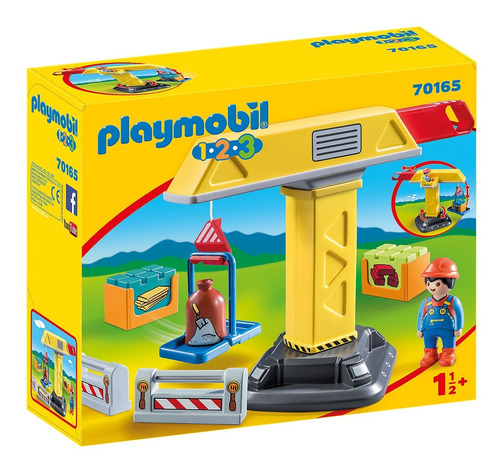 Playmobil 1.2.3 Grua 70165