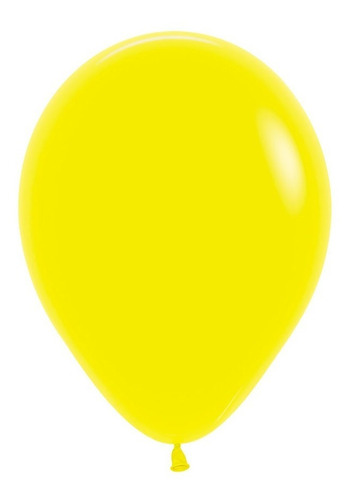 Balão N°10=25cm Sempertex R10 Amarelo 50 Unidades