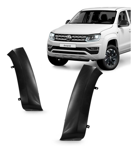 Alargador Paralama Dianteiro Amarok 2017 18 19 20 21 22 Liso