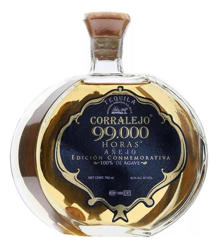 Caja De 6 Tequila Corralejo 99,000 Horas Añejo 750 Ml