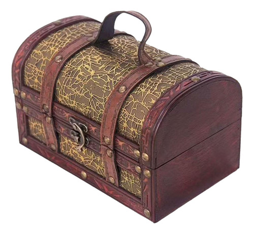 Estuche De Madera De Estilo Retro Contenedor De Madera