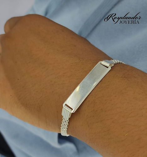 Pulsera Esclava.. Caballero Plata 925