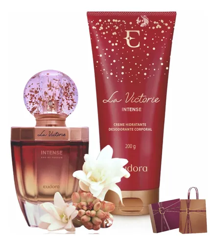 La Victorie Intense Perfume 75ml + Creme Intense. Eudora